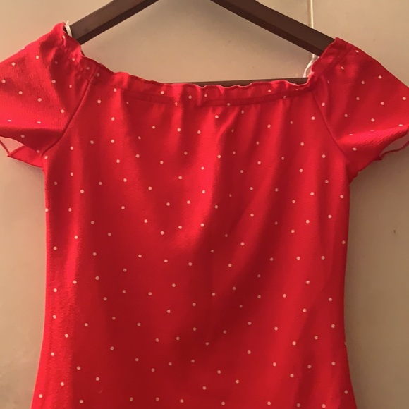 Hello Molly Red Polka Dot Dress Australian Size 8 NEW - Picture 2 of 3